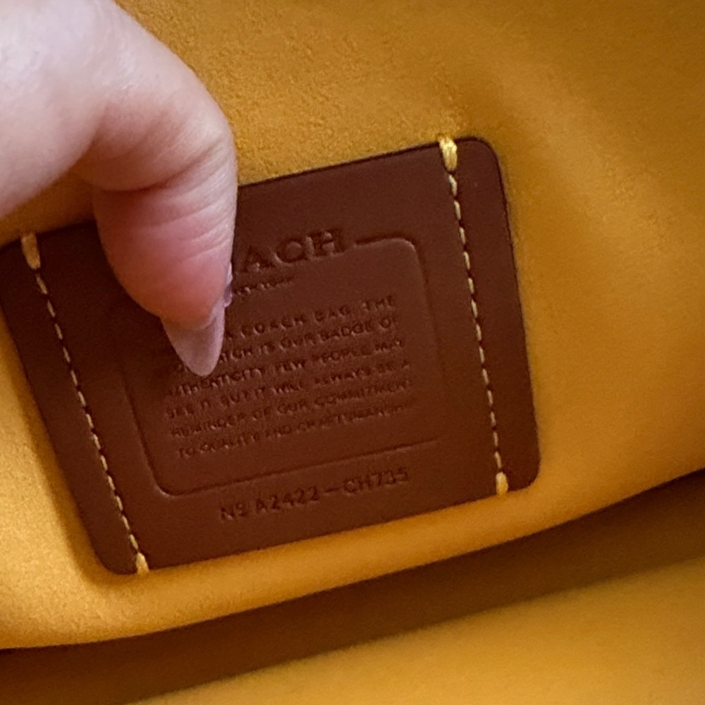 Coach Tabby Pebbled Leather Shoulder Bag with Removable Strap - Picture 10 of 11